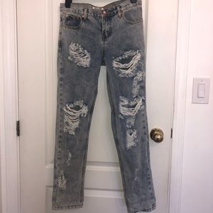 One Teaspoon Ripped Jeans